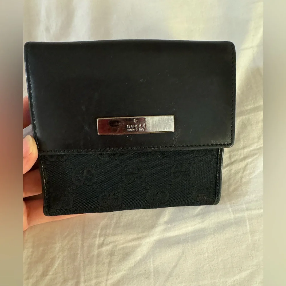 Authentic Gucci GG logo canvas Black leather Wallet - Picture 15 of 15